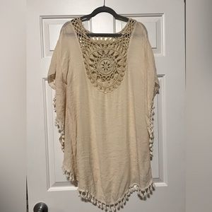 SHEIN Suit Cover Up, Apricot, XXL, Never Worn